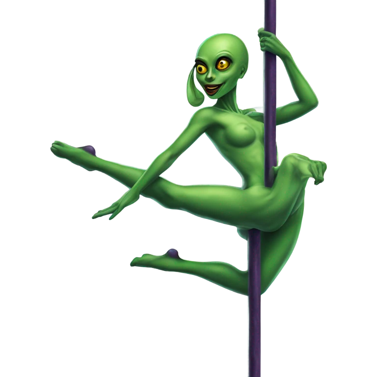 Martian woman  Pole dancer emoji