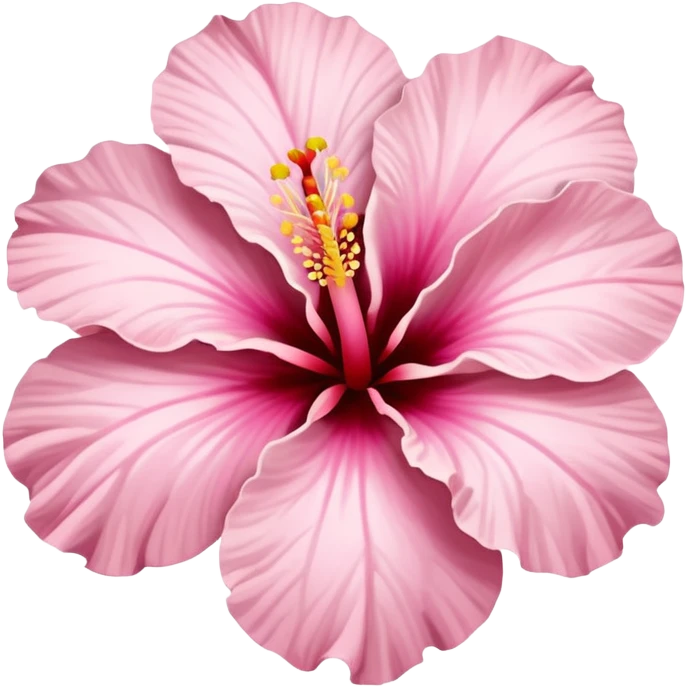 light pink hibiscus emoji