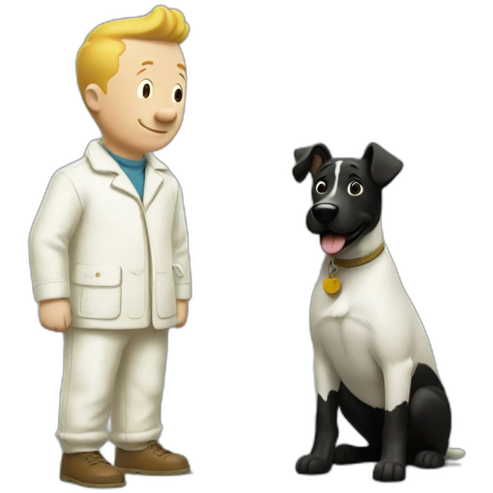 Tintin and milou emoji