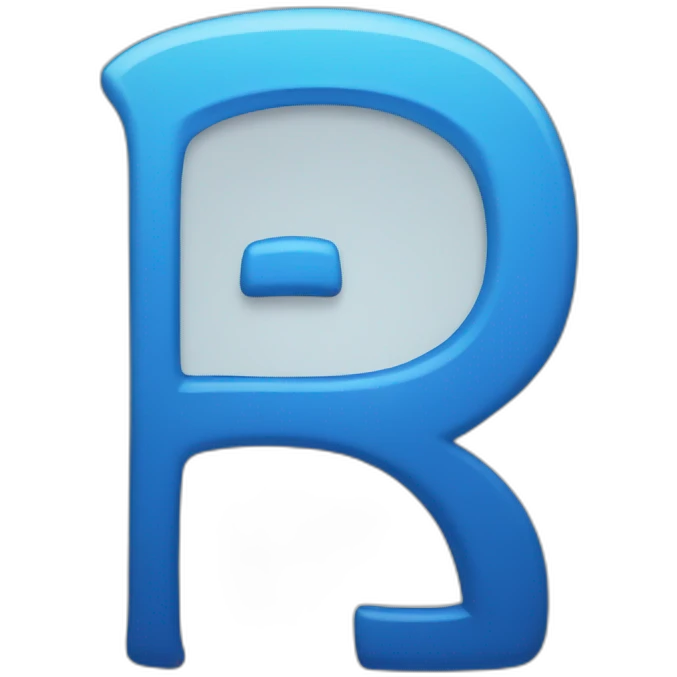 blue-unique-letter-r emoji