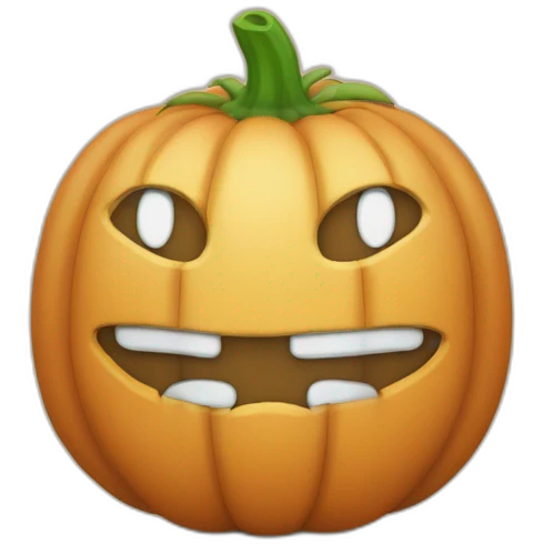 Kürbis mit Nebel emoji