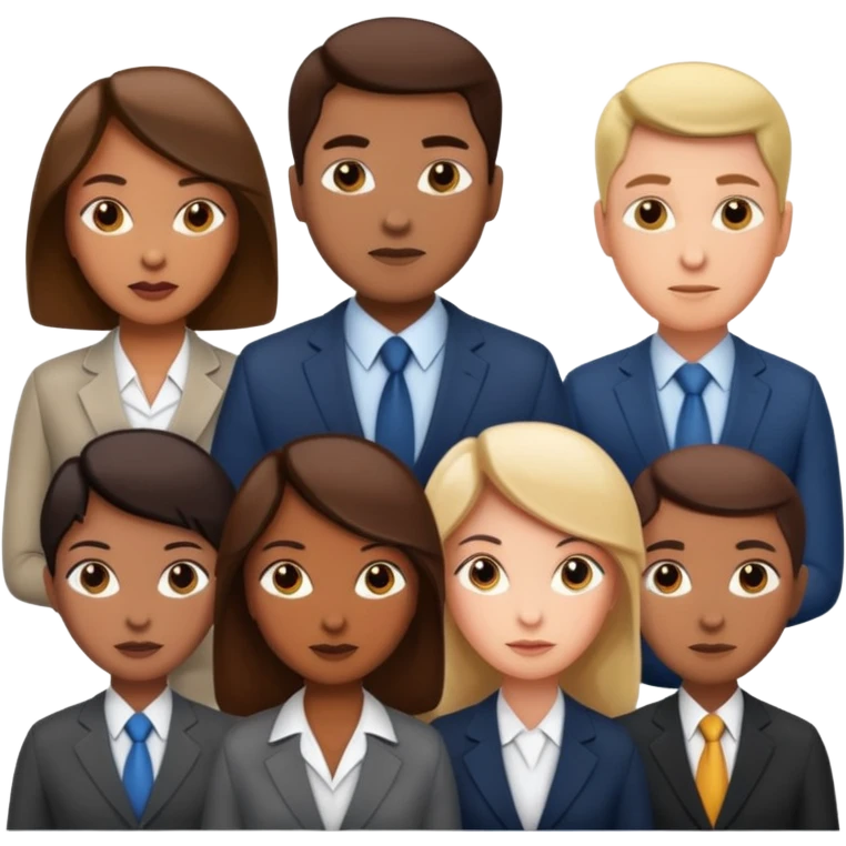 corporate social responsibility for large enterprise team but not wearing casual clothes emoji