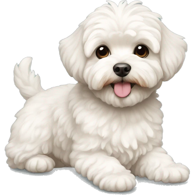 Perrito maltipoo  emoji