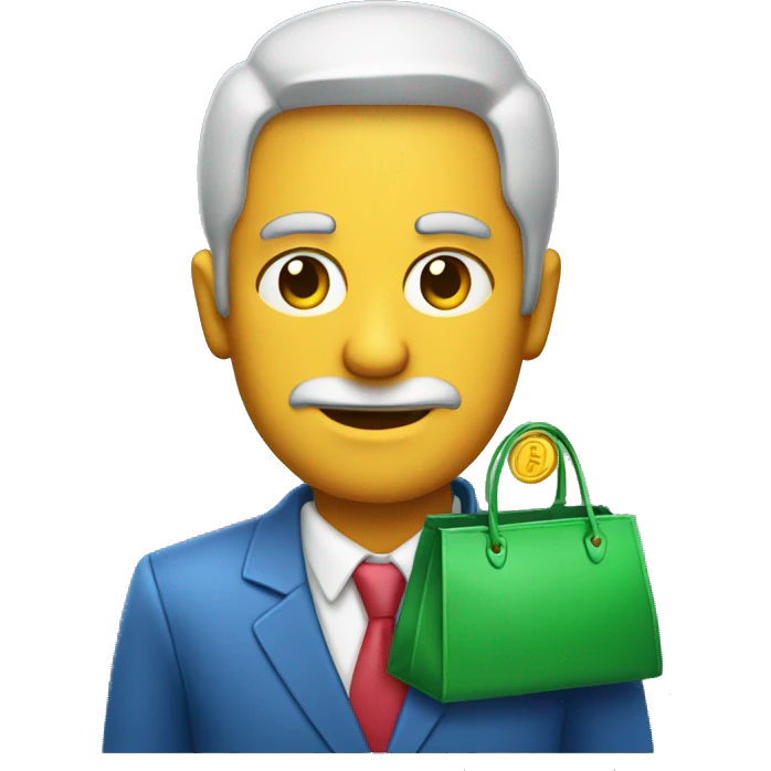 Ladron con bolsa de dinero emoji