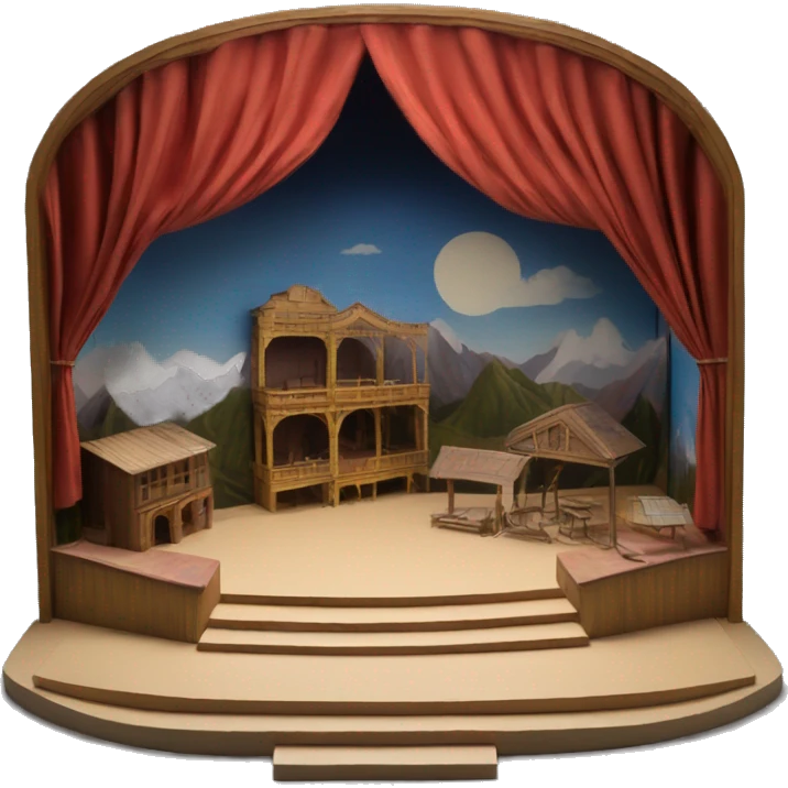 scenography scenic maquette model theatre emoji