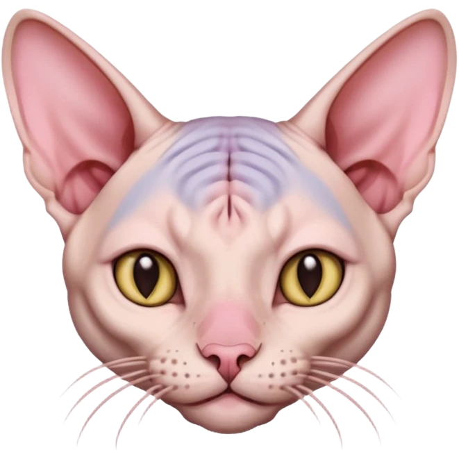 Sphynx cat naughty nosepicking emoji