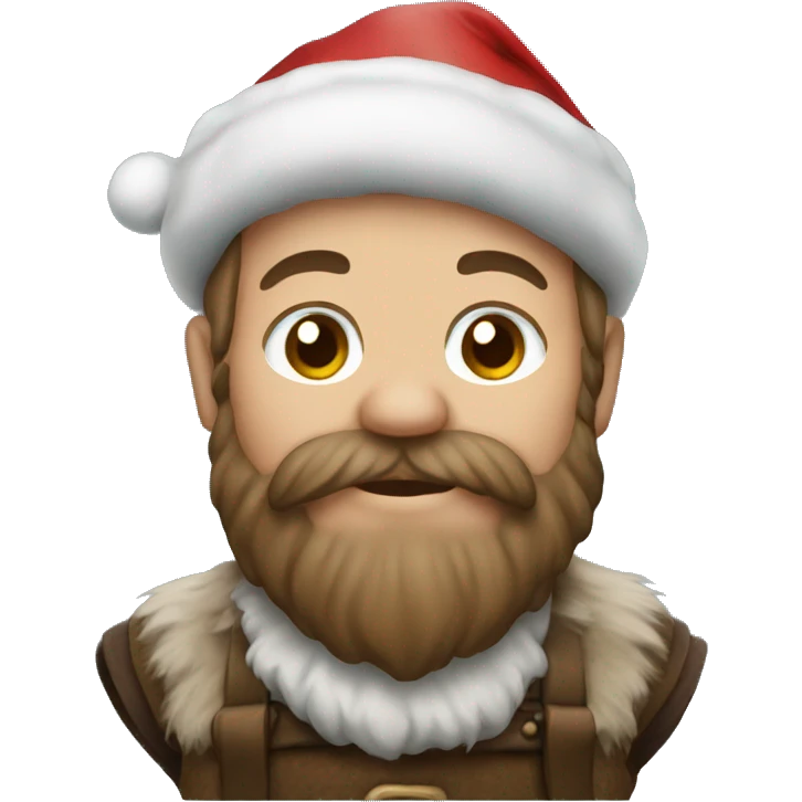 dwarf with christmas emoji