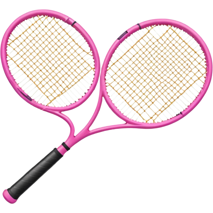 Pink tennis racket emoji