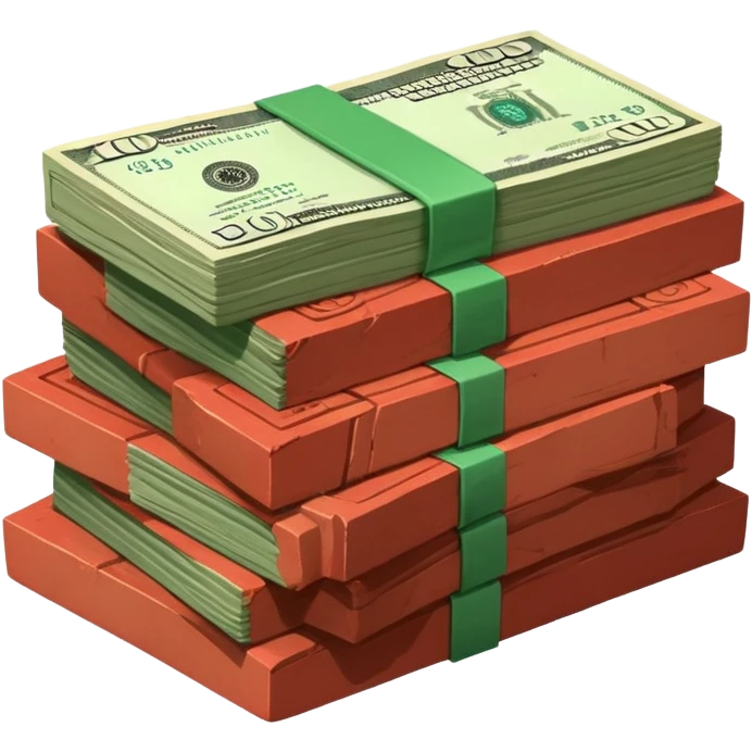 Bricks and stack bills  emoji