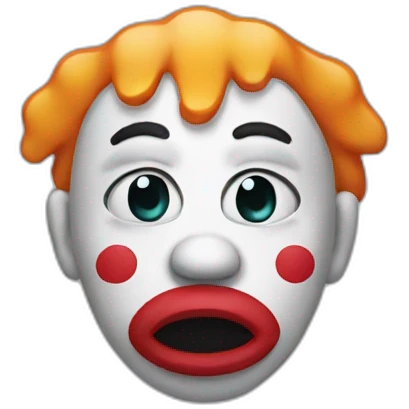 Crying clown emoji