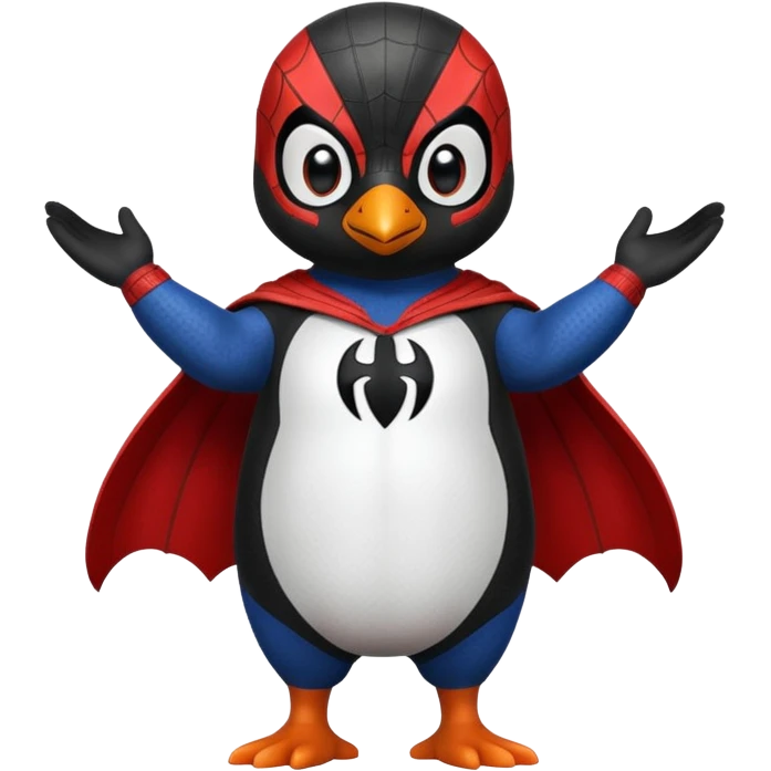 Penguin spiderman emoji