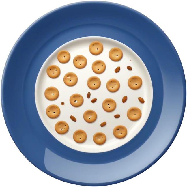 empty plate with leftover crumbs emoji