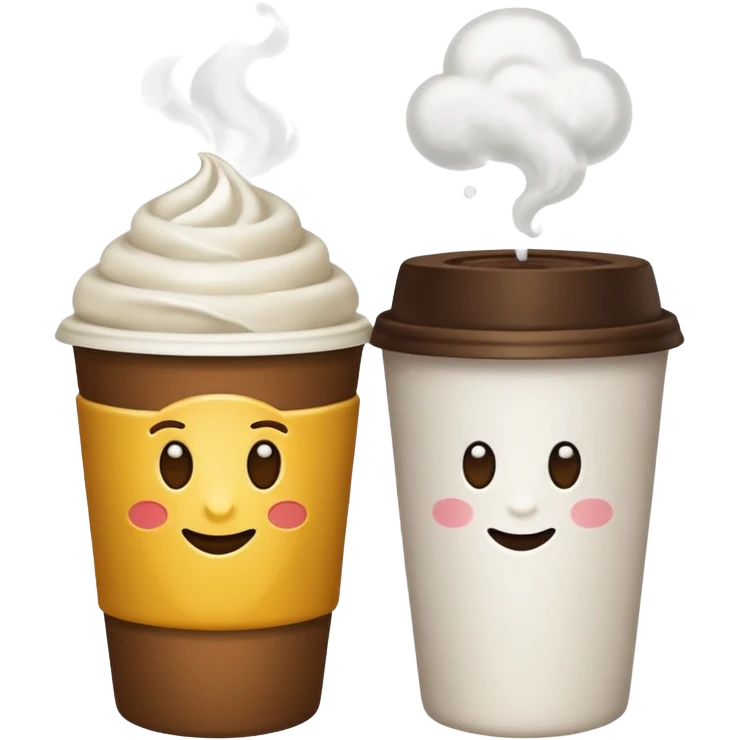make a couple star bucks emojis and only make one cup emoji