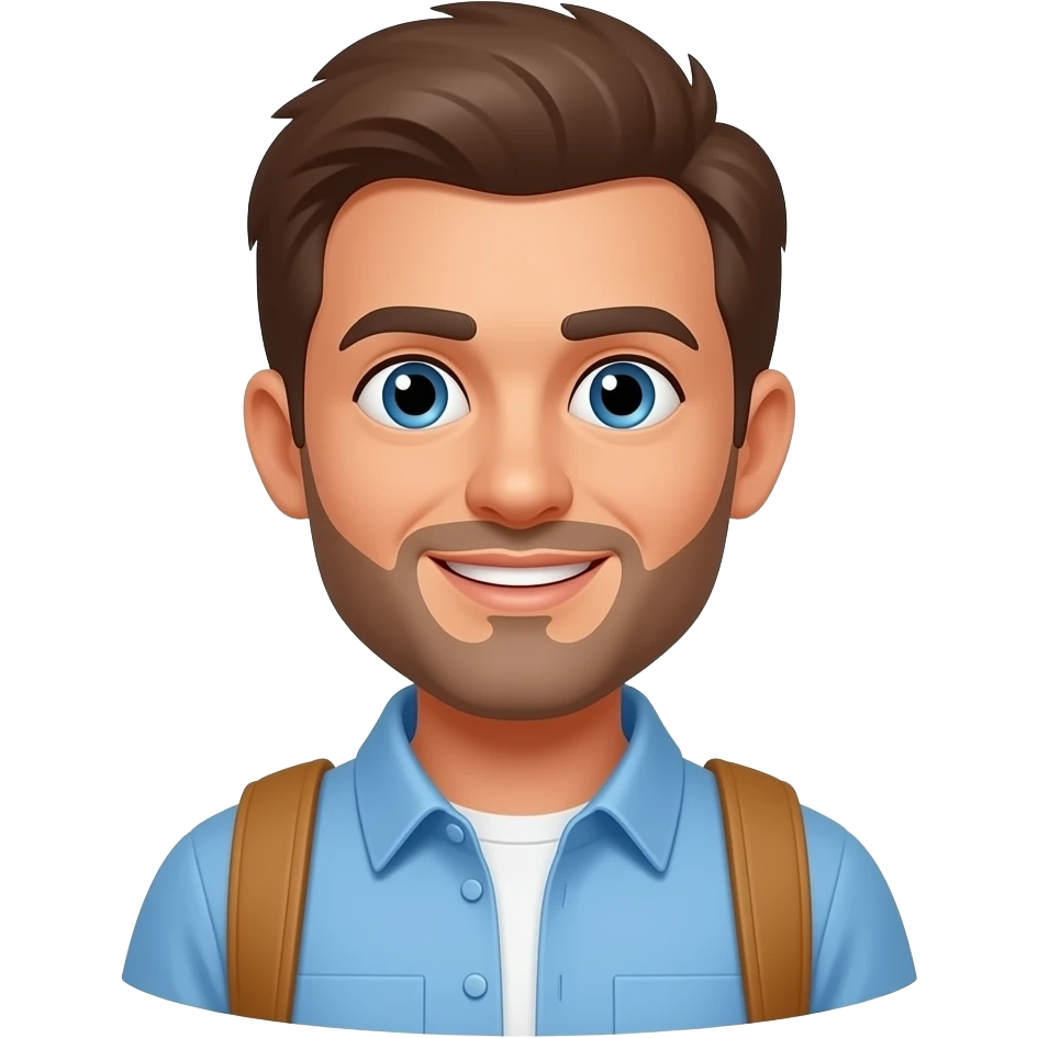 Hombre viaja a otro pais emoji