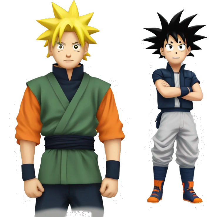 Naruto y goku emoji