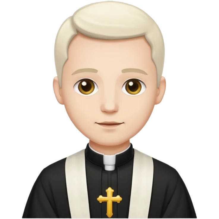 The priest presiding over the wedding emoji