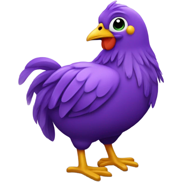 pollito bebe morado emoji