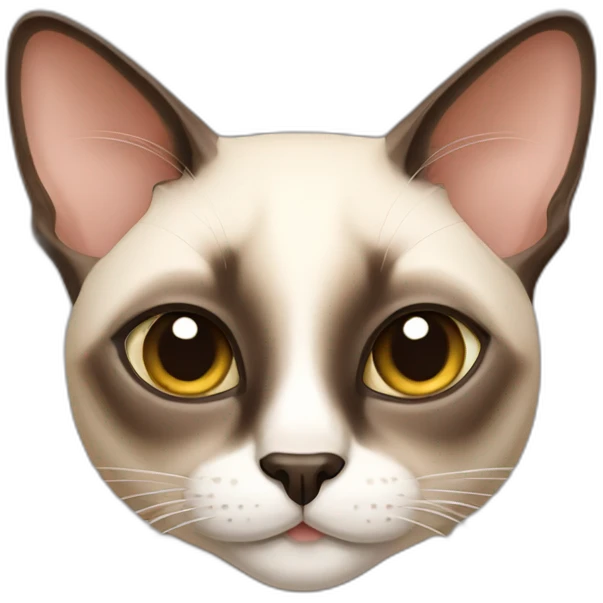 Rich siamese cat emoji