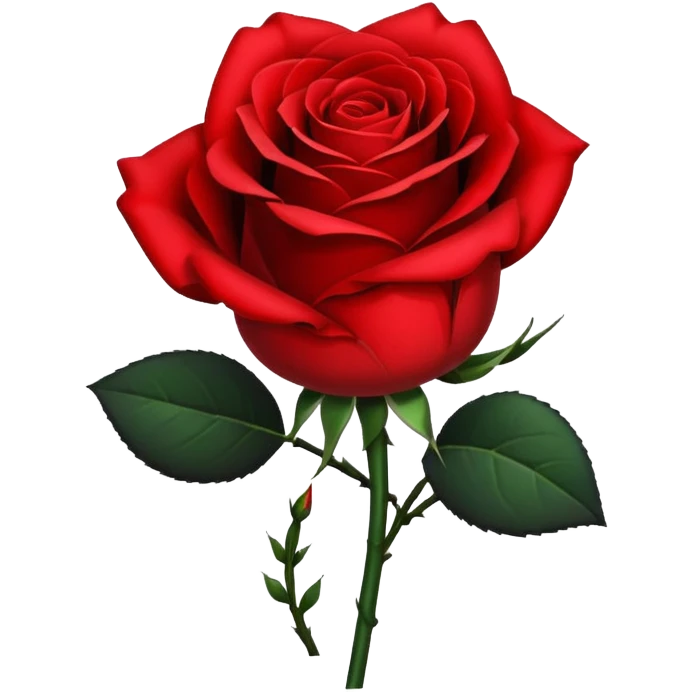 Single red rose with a black ribbon tied to it emoji