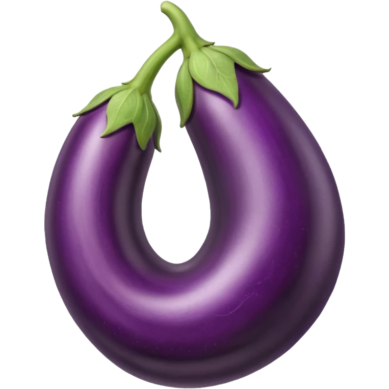 Long eggplant with veins vascular bulging veins vein running down side emoji