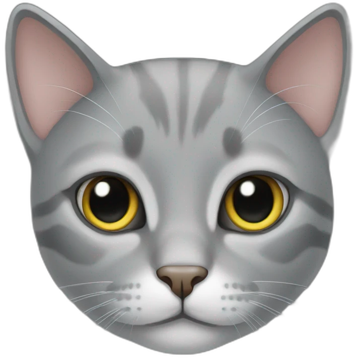 Grey cat emoji