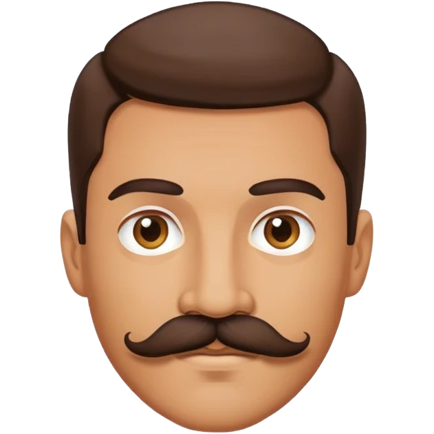 handsome man with mustache emoji