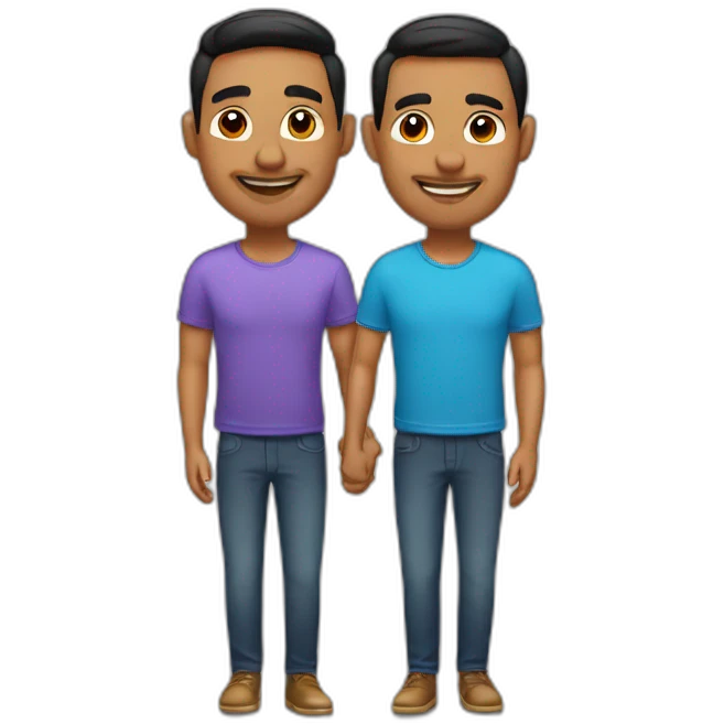 Latin gay couple emoji