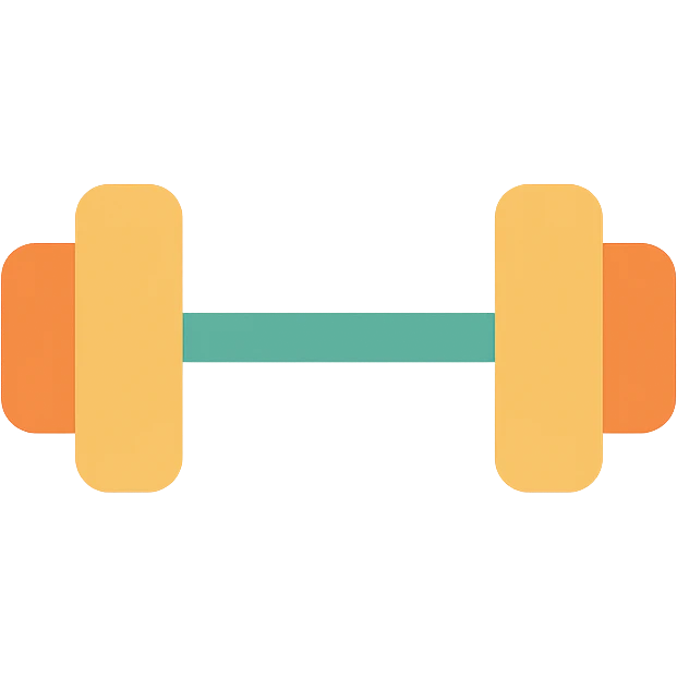 Convert this outline icon of a gym dodger to a color icon, keep the gym dodger theme, maintain a simple and clear design, use vibrant but not yellow colors. emoji