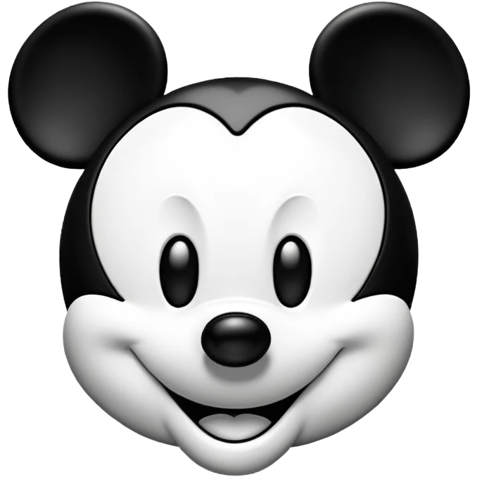 Mickey Mouse face emoji