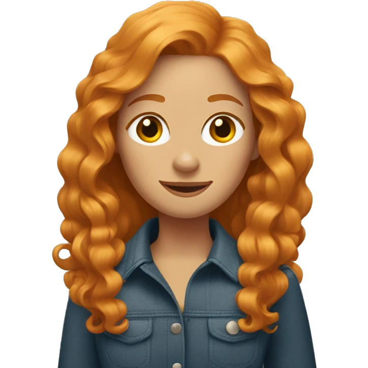 Ginger women with blond longhair dachshund  emoji