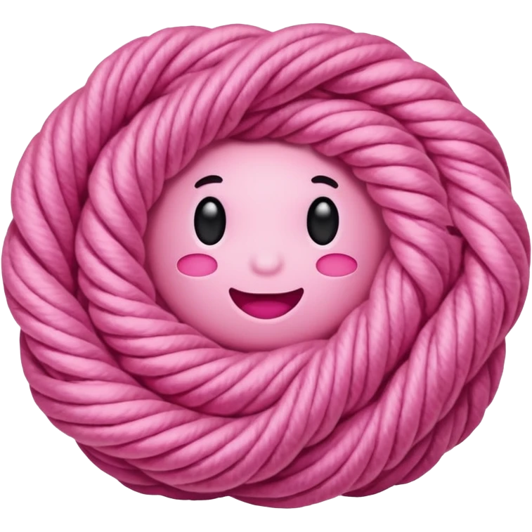 pink yarn emoji