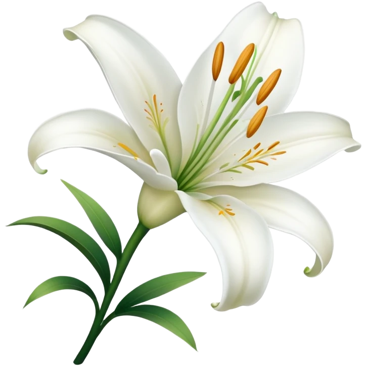 white lily emoji