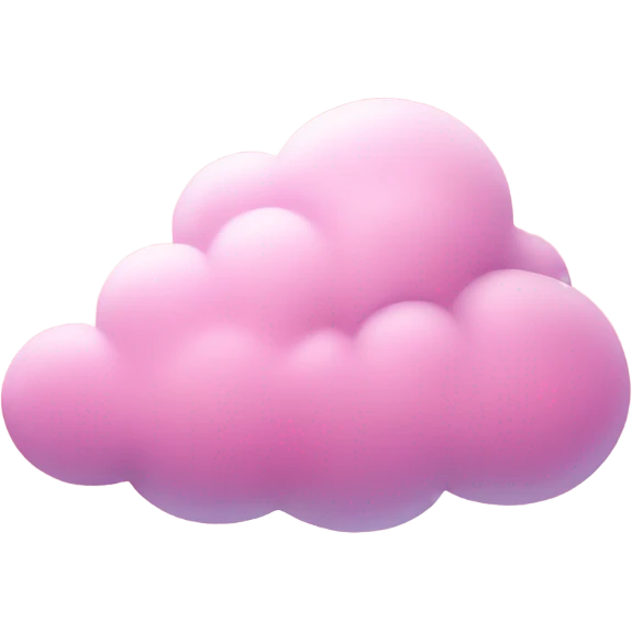 A pink cloud  emoji
