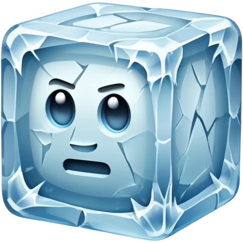 Golem in a block of ice emoji
