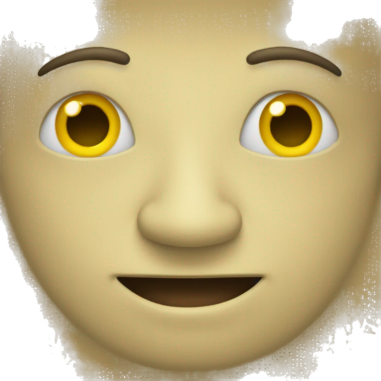 yellow man smiling with only one eye emoji