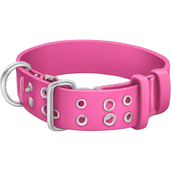 pink dog collar emoji