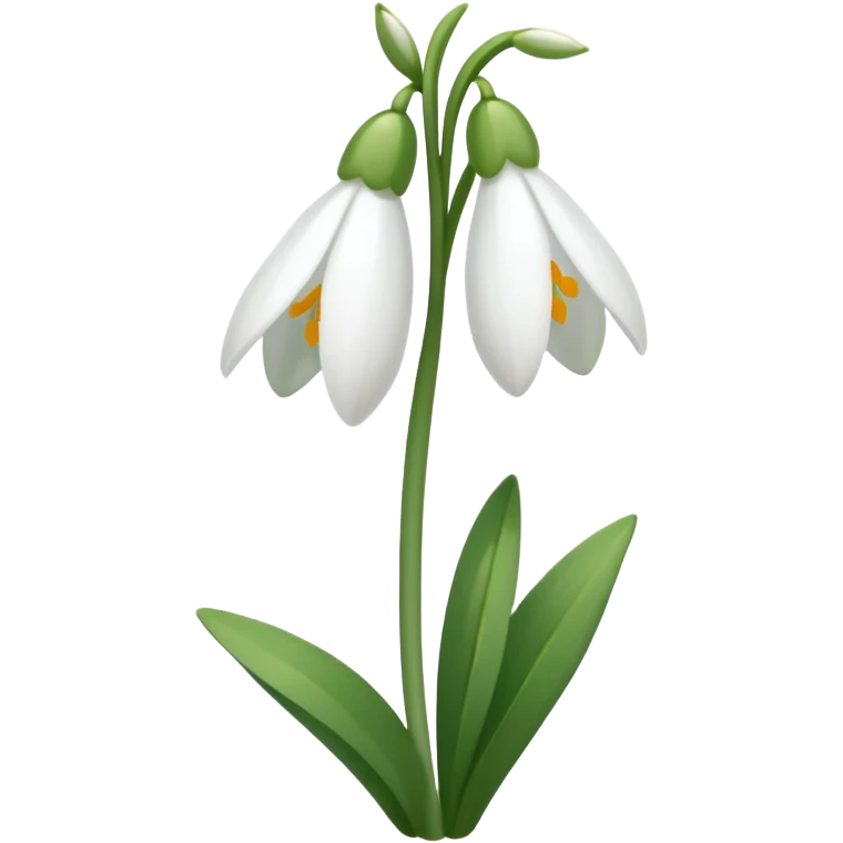 Can u make mi a small snowdrop flower emoji so i can put it in my description on instagram emoji