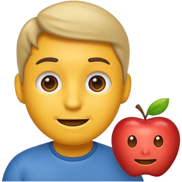 animated emoji having man apple style emoji