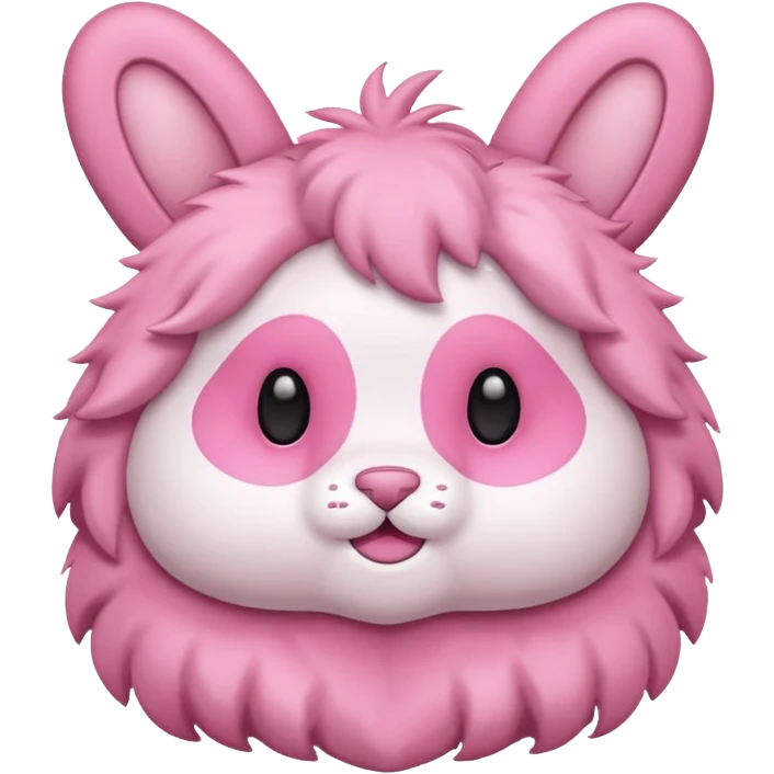 Pink popmart labubu  emoji