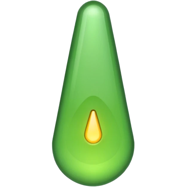 make exclamation sign inlight green color emoji emoji