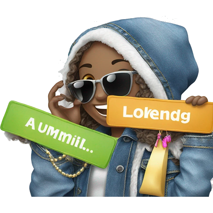 girls smiling in sunglasses emoji