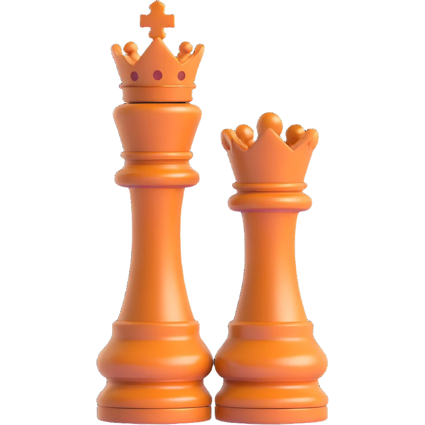 chess rook, 3D, brown, luxurious, glossy emoji