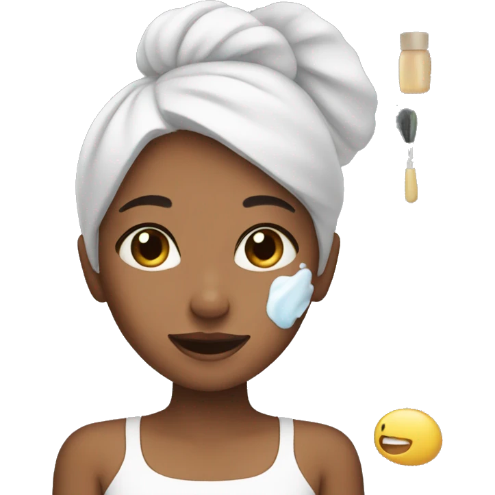 Girl doing skincare emoji