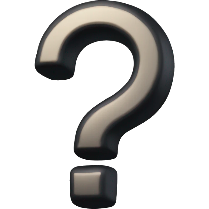 3D question mark  emoji