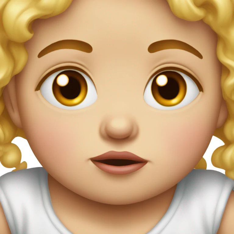 Crying baby emoji