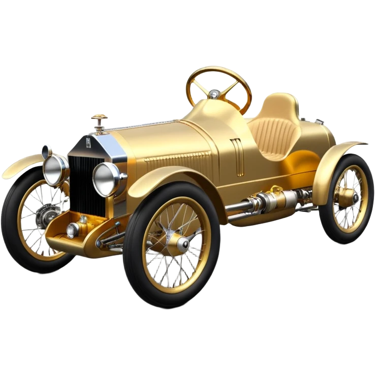  1931 Rolls Royce lowered powerful C-3PO racing cyclekart with advanced rugged independent suspension, power steering and disc brakes  emoji