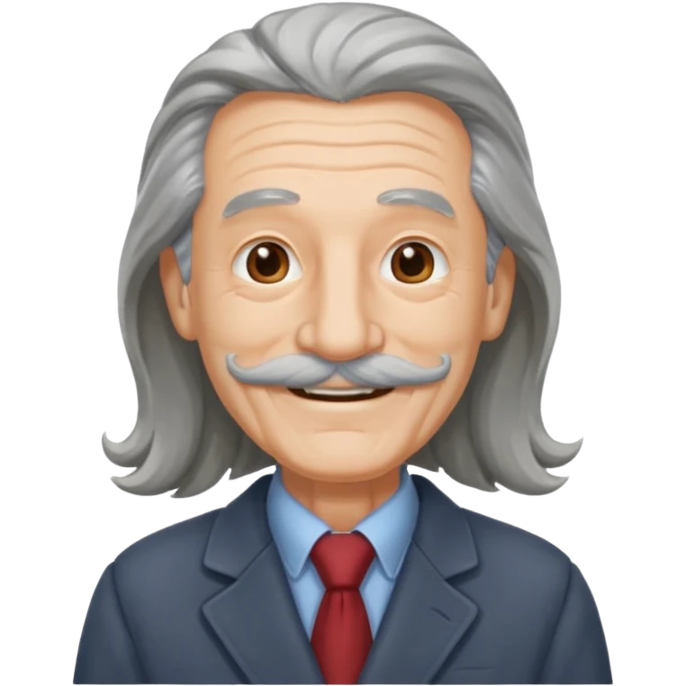 old man long hair long mustache in a warm suit emoji
