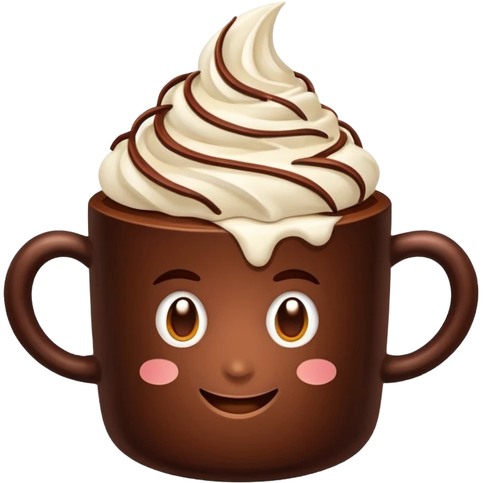 Cacao with whipping cream  emoji