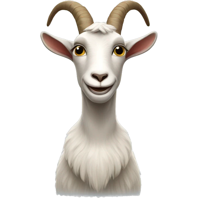 Goat with hands up emoji