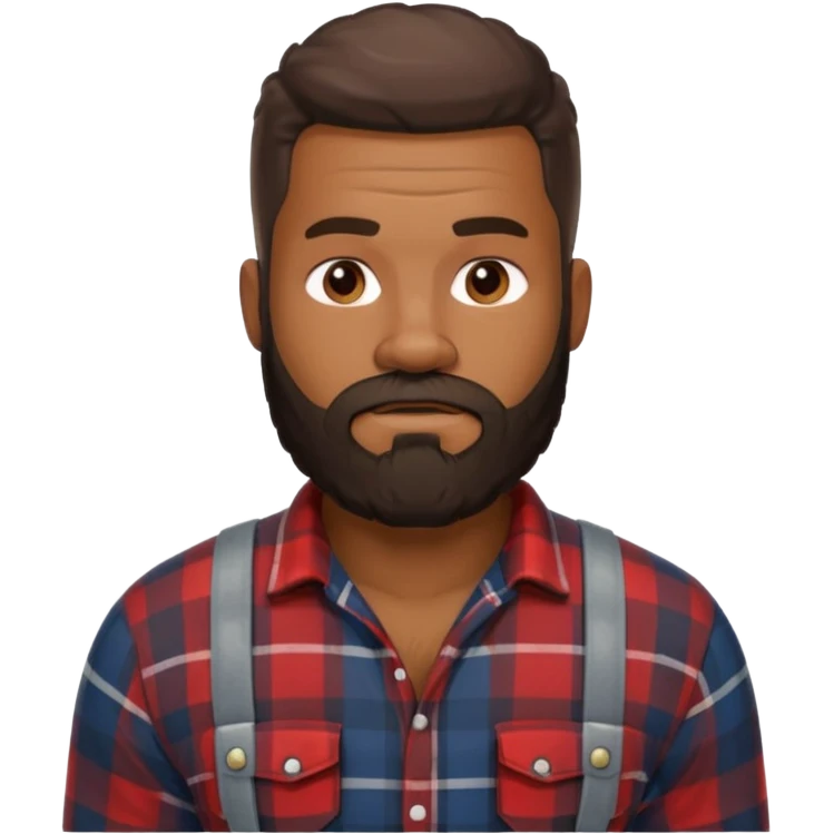 lumberjack black man emoji